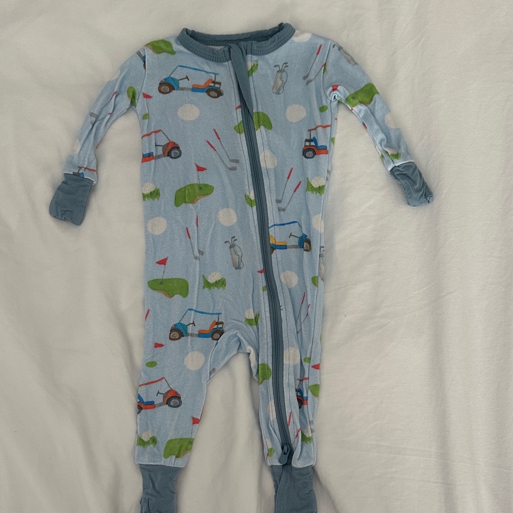 Playful Blue Golf Kids Footie